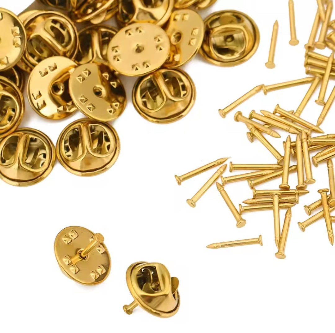 Broche de metal y clavito remache pack 100 un