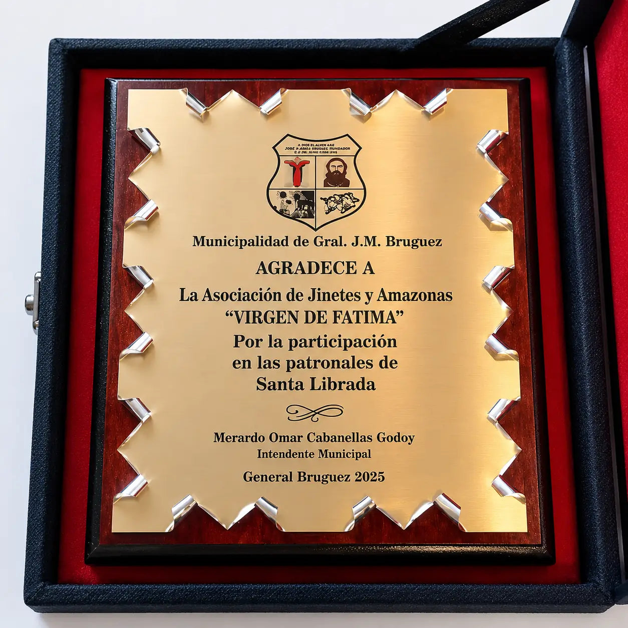 Placa c/ Estuche 22x17 cm
