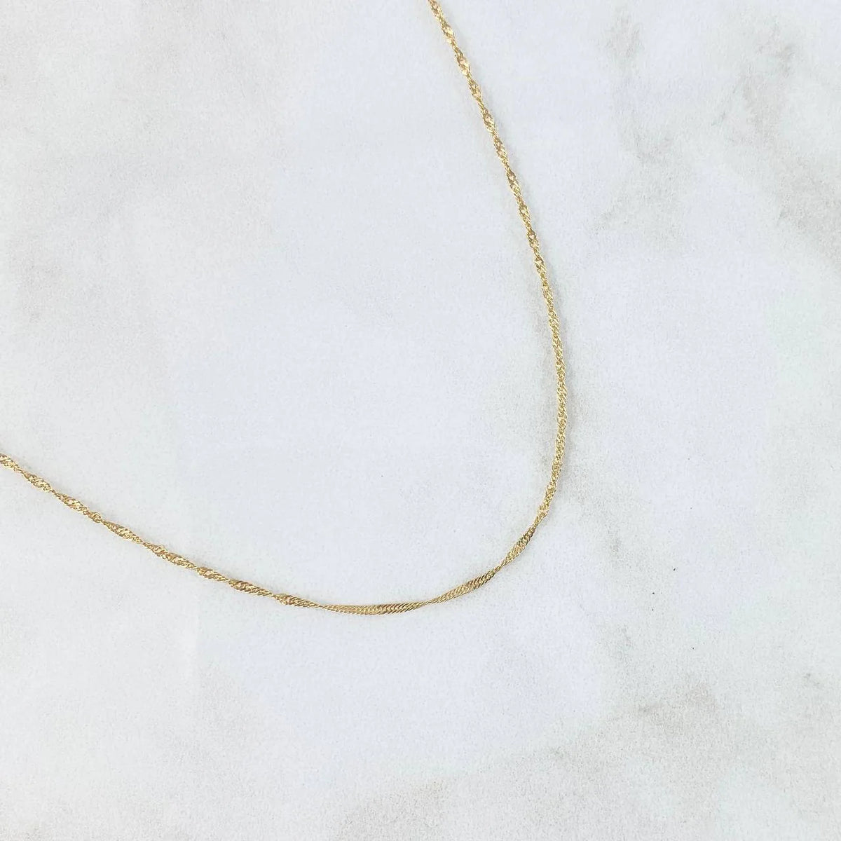 Cadena Singapur de Oro 18k