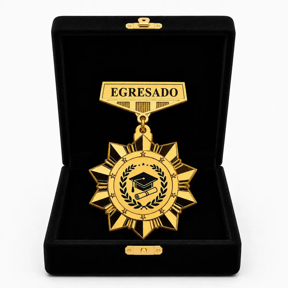 Medalla c/ Grabado y Estuche