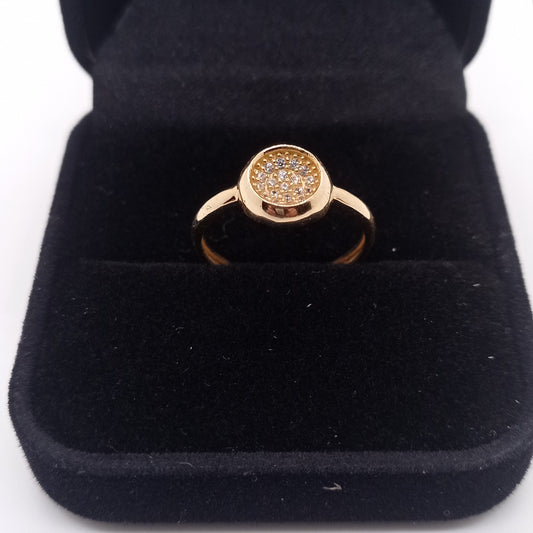 Anillo de oro 18K con zirconio