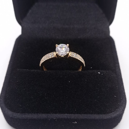 Anillo de Oro 18K c/ Zirconio